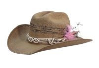 Western Cowboy Hats W/Trim Band & Flower COW7199D-1