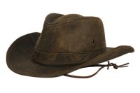 Berteil Waxed Cotton Outback Hat W/chin Cord BER6089