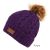 SOLID & MULTI COLOR KNIT BEANIE HAT WITH POM POM BN1978