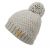 WOOL BLEND CABLE KNIT POMPOM BEANIE W/SHERPA LINING BN4050