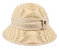 PAPER STRAW BRAID BUCKET HATS WITH FABRIC BAND CL2797
