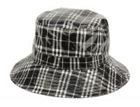 FAUX LEATHER PLAID ALL WEATHER BUCKET HATS CL4057