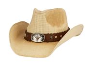 VINTAGE WESTERN COWBOY HATS WITH BULL BADGE COW6038