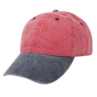 PIGMENT DYED TWO TONE WASHED COTTON CAP CP2390