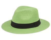PAPER STRAW PANAMA HATS WITH GROSGRAIN BAND F2025