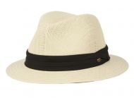 PANAMA PAPER STRAW HATS WITH GROSGRAIN BAND F2688