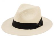 PANAMA PAPER STRAW HATS WITH GROSGRAIN BAND F2690