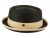 POLY BRAID PORK PIE HATS WITH COLOR BAND F2809