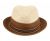 RICHMAN BROTHERS TWO TONE POLYBRAID FEDORA HATS WITH GROSGRAIN BAND F4007