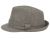 SOLID WOOL FEDORA WITH SELF FABRIC BAND F5032