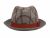 RICHMAN BROTHERS PLAID WOOL FEDORA WITH BAND F5115