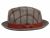 RICHMAN BROTHERS PLAID WOOL FEDORA WITH BAND F5115