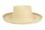 UP BRIM PAPER STRAW FEDORA HATS WITH LEATHER STRING BAND & CHIN CORD F6041