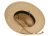 STRAW PANAMA HATS WITH LEATHER CHIN CORD F6044