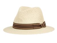 SMALL BRIM PAPER STRAW PANAMA HATS WITH GROSGRAIN BAND F6054