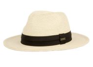 PANAMA PAPER STRAW BRAID HATS WITH GROSGRAIN BAND F6058