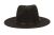 POLY/WOOL FEDORA WITH LEATHER BAND F6072