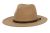 POLY/WOOL FEDORA WITH LEATHER BAND F6072