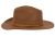 POLY/WOOL FEDORA WITH LEATHER BAND & CHIN STRAP F6073