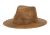 FAUX LEATHER FEDORA WITH BAND F6074