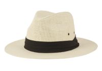TOYO PAPER STRAW PANAMA HATS WITH GROSGRAIN BAND F7070