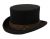 LOW CROWN STEAMPUNK TOP HAT WITH PU BAND AND CHAIN HE62