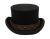 LOW CROWN STEAMPUNK TOP HAT WITH PU BAND AND CHAIN HE62