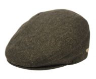 HERRINGBONE WOOL IVY CAPS W/SATIN QUILTED LINING IV1935