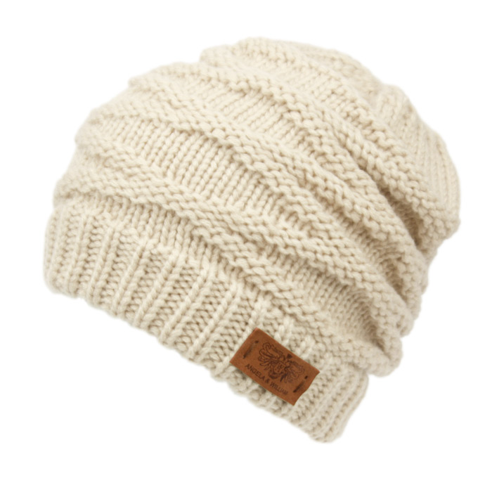 CRISS CROSS PATTERN KNIT BEANIE BN3026 