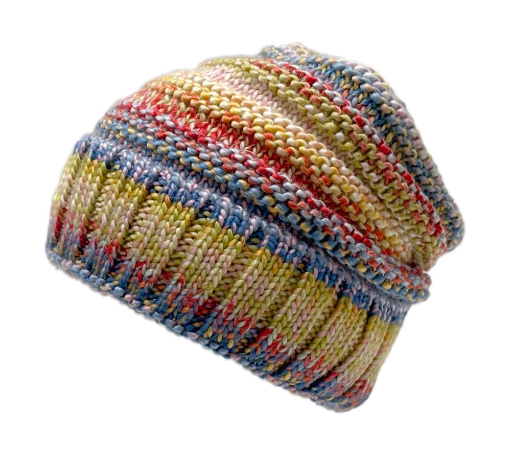 Multi Color Slouchy Style Knit Beanie W/Velvet Fur Lining BN7166 display picture 2