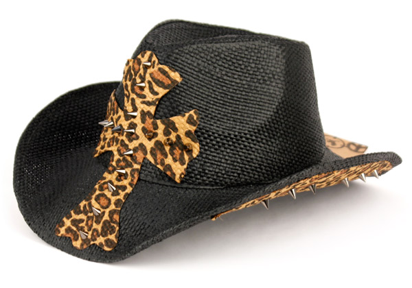 FASHION LEOPARD COWBOY HATS COW1803 