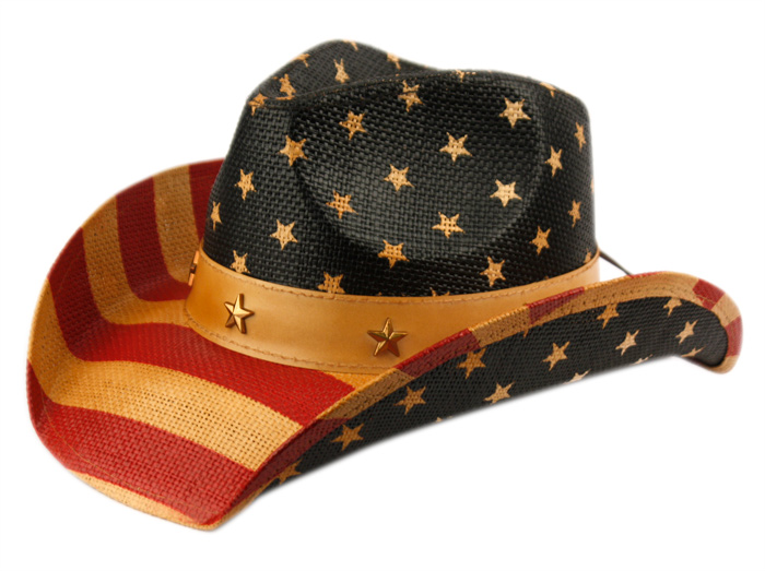 Please login to see the price. american flag cowboy hats with band. 