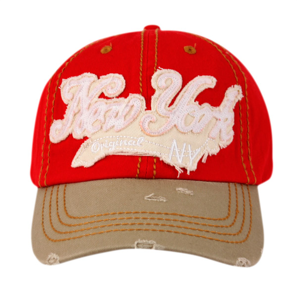 VINTAGE WASHED COTTON BASEBALL CAPS WITH NEW YORK CP1873 Epoch