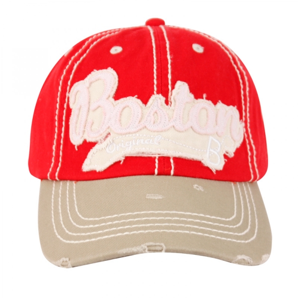 VINTAGE COTTON BASEBALL CAPS WITH CITY BOSTON CP1874 Epoch Fashion