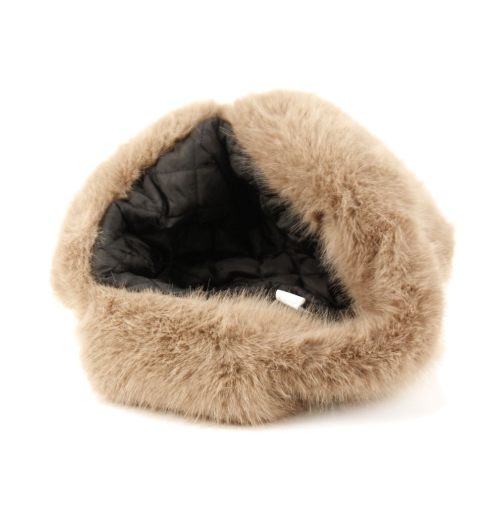 Winter Fur Trapper Hats W/Quilted Satin Lining FUR7105 display picture 1