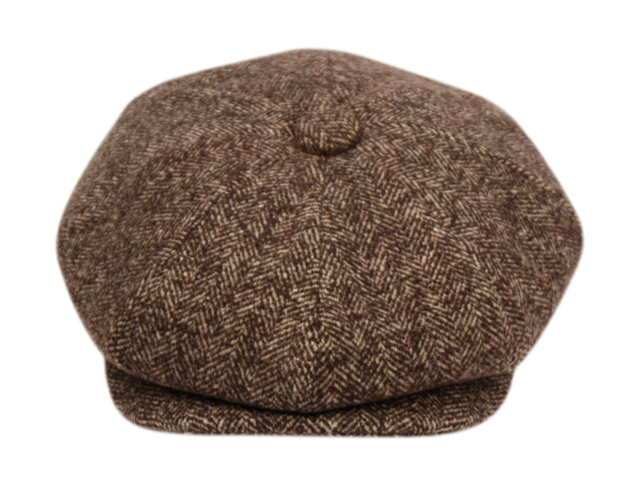 HERRINGBONE WOOL BLEND NEWSBOY CAP NSB3050 - Epoch Fashion Accessory