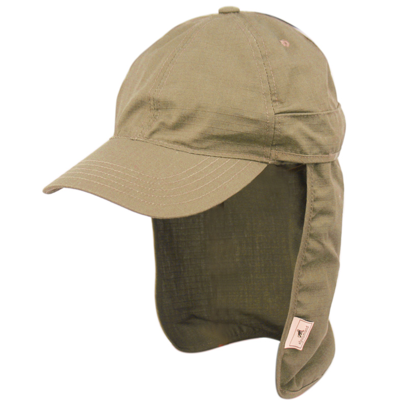 SUN PROTECTION COTTON RIPSTOP FISHING CAP WITH REMOVABLE NECK FLAP OD2791 -  Epoch Fashion Accessory